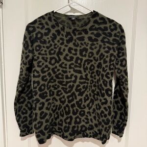 Saks Fifth Avenue Cashmere Animal Print Sweater